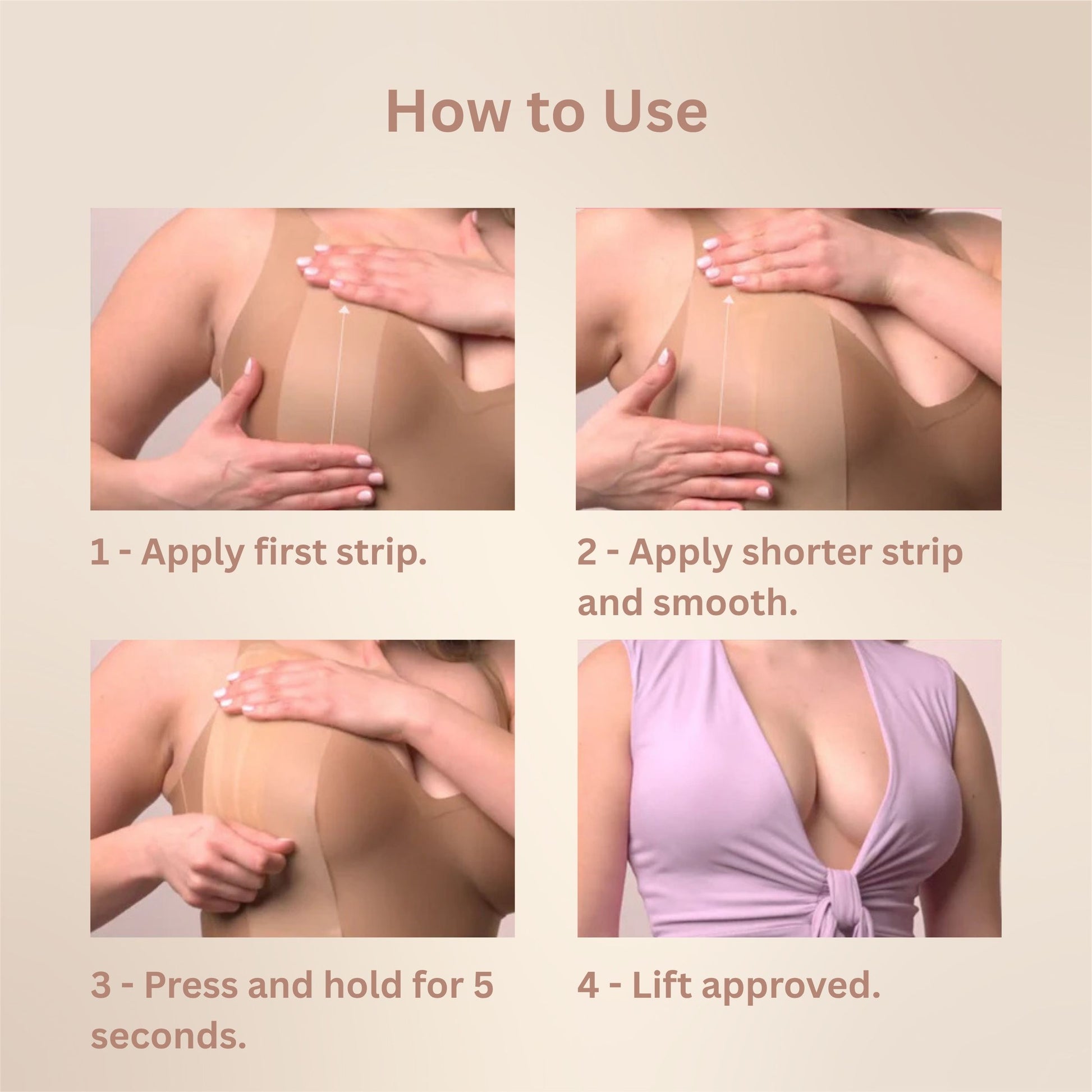 SecondSkin silicone boob tape