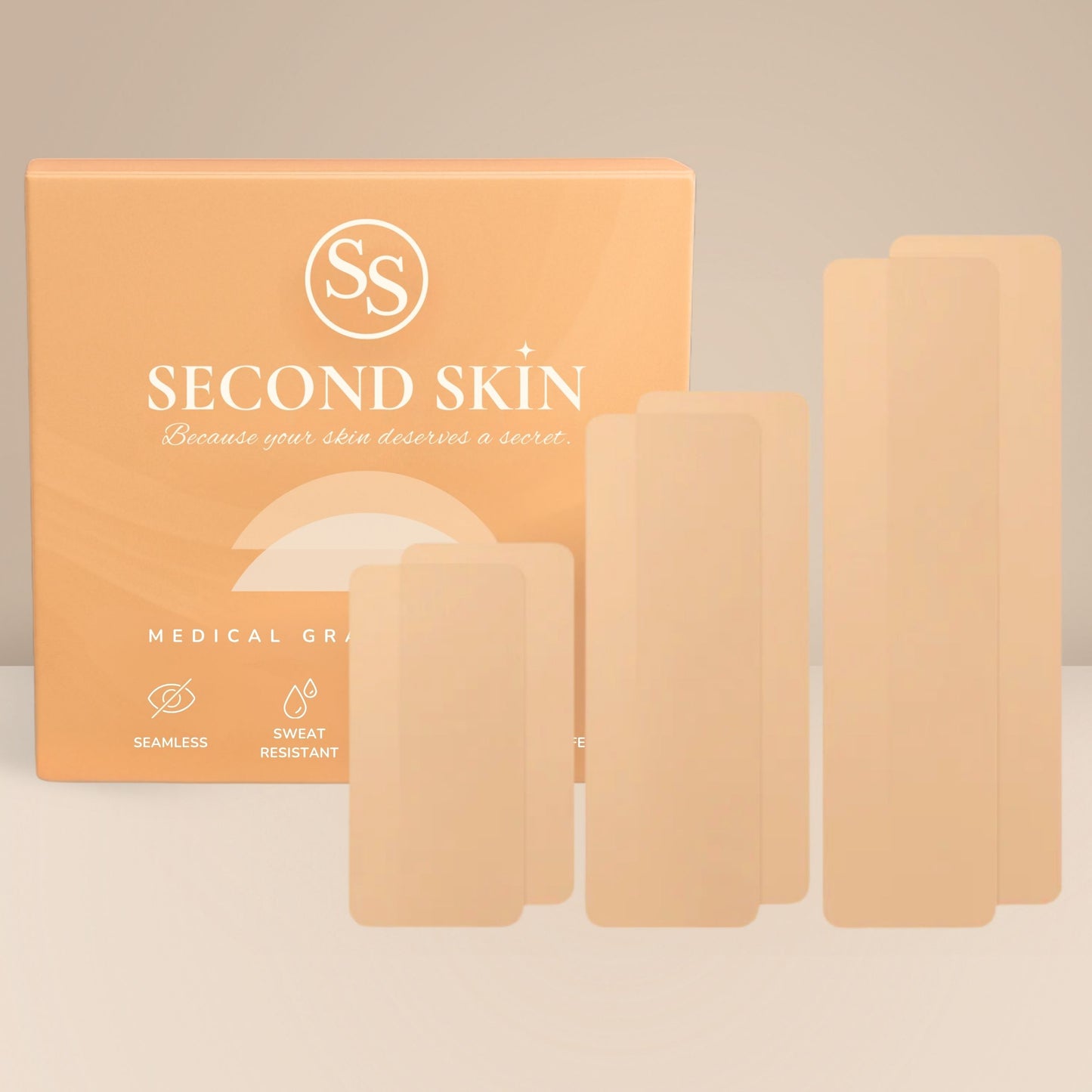 SecondSkin silicone boob tape