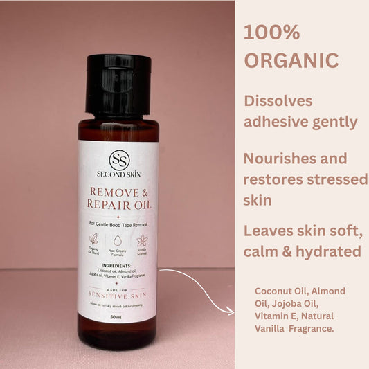 Remove & Repair Boob Tape Organic Oil - 50ml